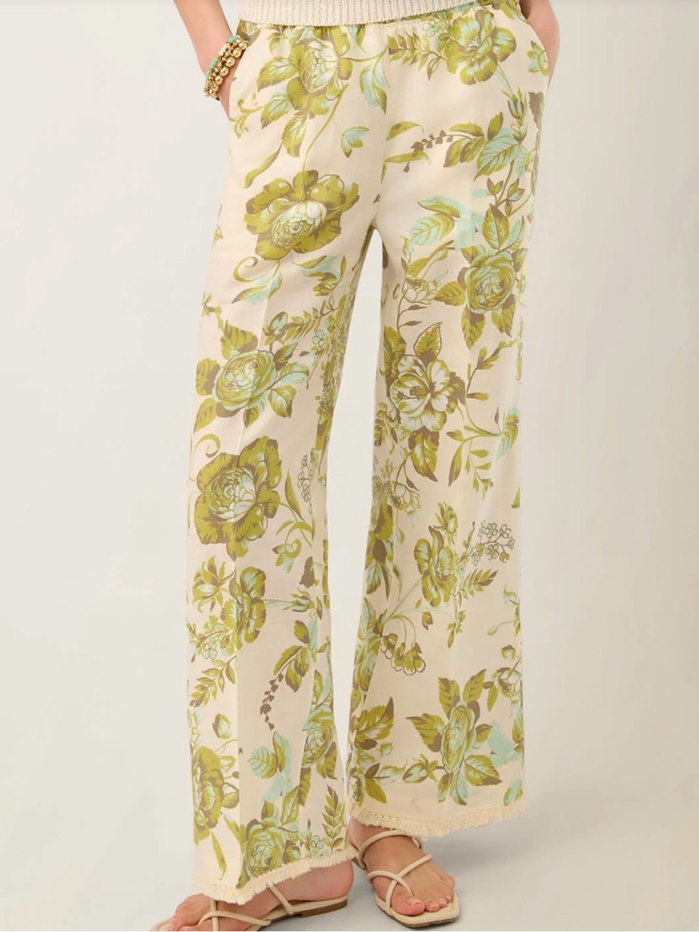 Spartina 449 | Resort fringe palazzo pant in Seawall print